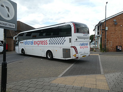 Ambassador Travel (National Express contractor) 219 (BV19 XOY) in Mildenhall - 26 Jul 2024 (P1180925)