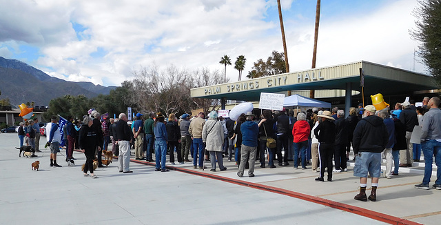 Palm Springs: Fake Crisis protest (#1456)