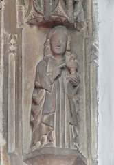 strelley church, notts;   c16 tomb of john de strelley +1501; st john