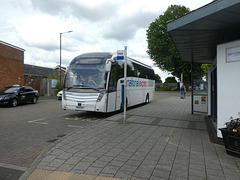 Ambassador Travel (National Express contractor) 219 (BV19 XOY) in Mildenhall - 26 Jul 2024 (P1180924)