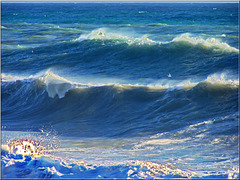 Ecco il mare quando arriva sul basso fondale