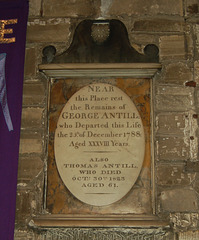 George Antill memorial, Stapleford Church, Nottinghamshire