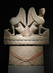 Funerary Stele with Two Sphinxes in the Metropolitan Museum of Art, March 2018