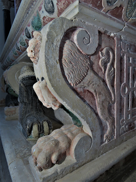 cornworthy church, devon , c17 tomb sir thomas harris +1610  (9)