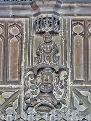 strelley church, notts;   c16 tomb of john de strelley +1501