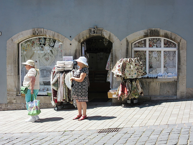 shopping im Sommer