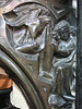 canterbury cathedral (140) angel with scroll and eagle detail of c14 tomb of archbishop meopham +1333