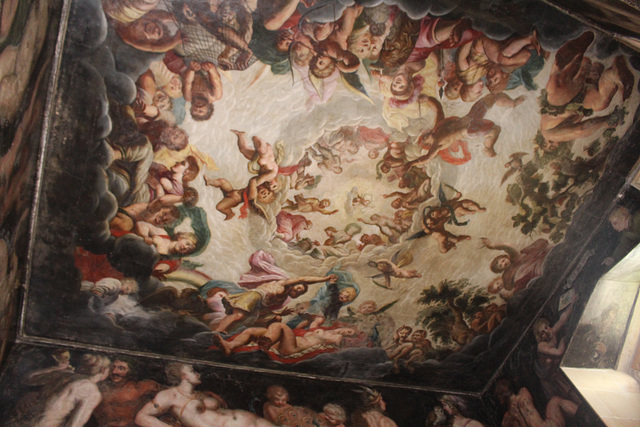 Ceiling, Elysium Closet, Little Castle, Bolsover Castle, Derbyshire