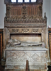 strelley church, notts;   c16 tomb of john de strelley +1501