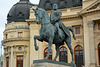 Statue of King Carol I of Romania in front of the University Library in București