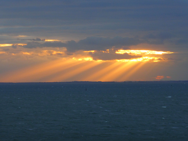 Sunset at sea