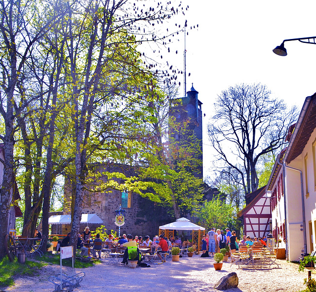 Biergarten auf dem Einkorn bei Schwäbisch Hall