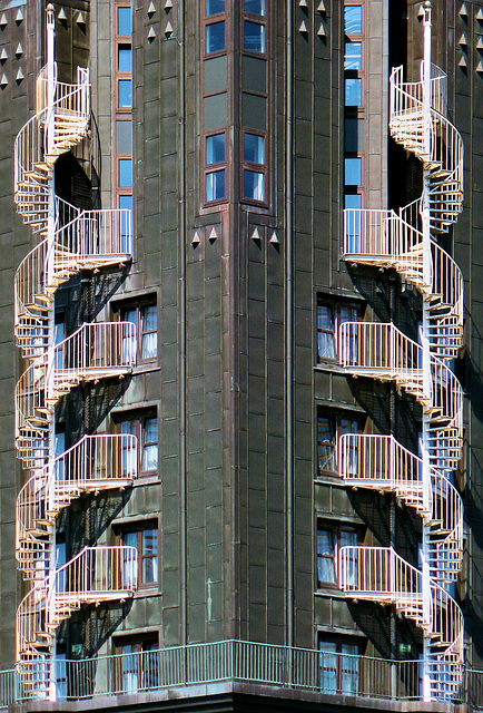 Feuertreppen am Hotel Hafen Hamburg