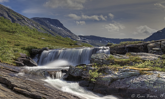 The outlet of lake Vassdalsvatnet, Surnadal.