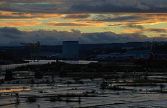 Sunset On The Banks Of The Tyne