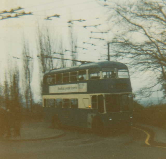 Bradford City Transport trolleybus - Nov 1971 (197 BB)