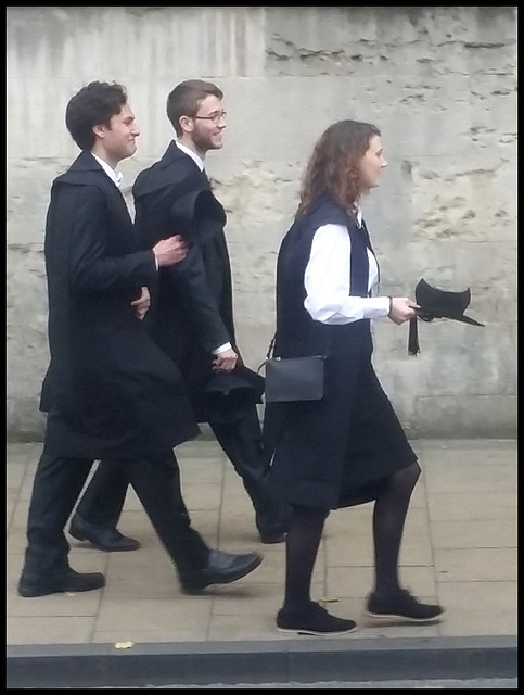 carrying the mortar board