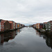 Norway, The Old Town of Trondheim on the Banks of the Nidelva River