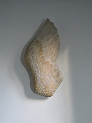 cornworthy church, devon , late c20 angel's wing sculpture c.1969