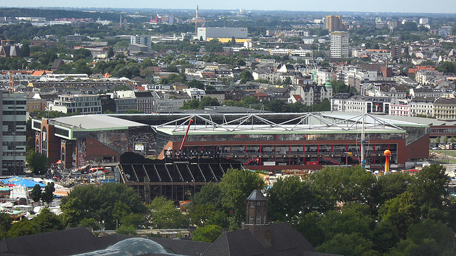 Millerntorstadion vom Michel