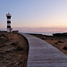 Leuchtturm in der Abenddämmerung auf Mallorca