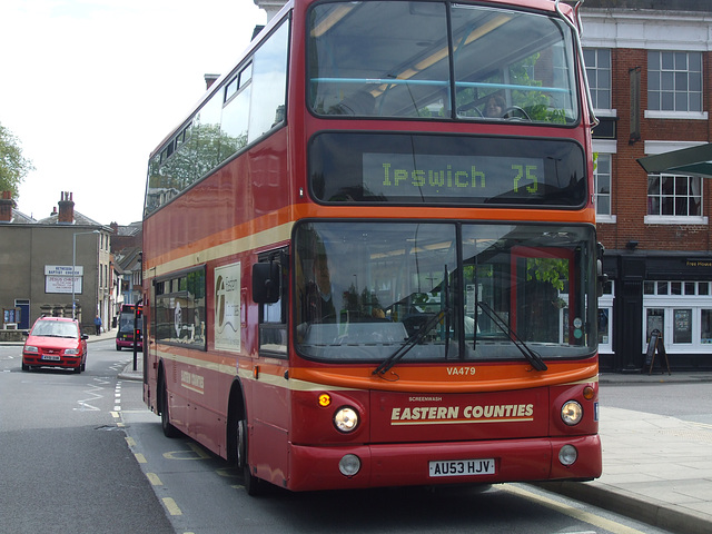 DSCF9233 First Eastern Counties 32479 (VA479) (AU53 HJV) in Ipswich - 22 May 2015