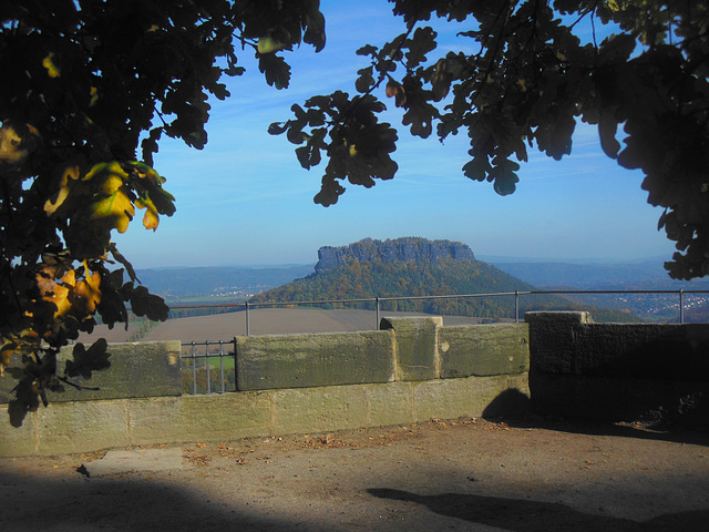 Blick vom Königstein zum Lilienstein