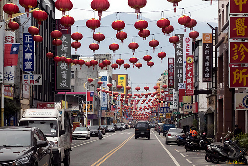 Straße in Hualien