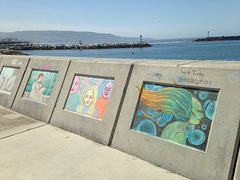 Chalk art at Redondo Sea Wall