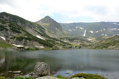 Bulgaria, The Fish Lake in the "Rila Lakes" Circus and Haramiyata (Black Peak) 2465m