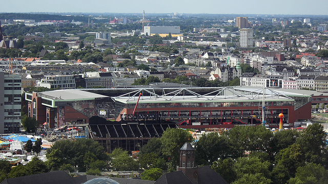 Millerntorstadion vom Michel