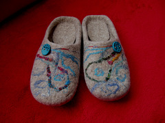 felted slippers