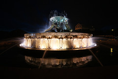 Triton Fountain At Night