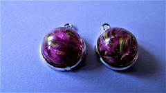 Purple earrings