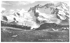 Chemin de fer du Gornergat et le Breithorn Post Card from c1930