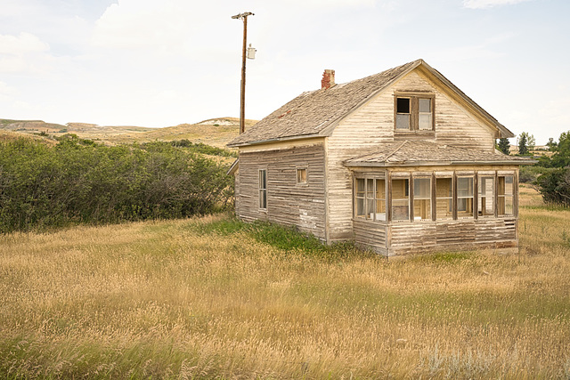 abandoned house at Eastend