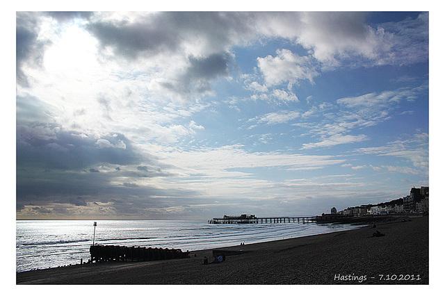 Hastings - a winter's afternoon - 7.10.2011 - white border