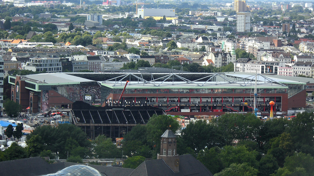 Millerntorstadion vom Michel