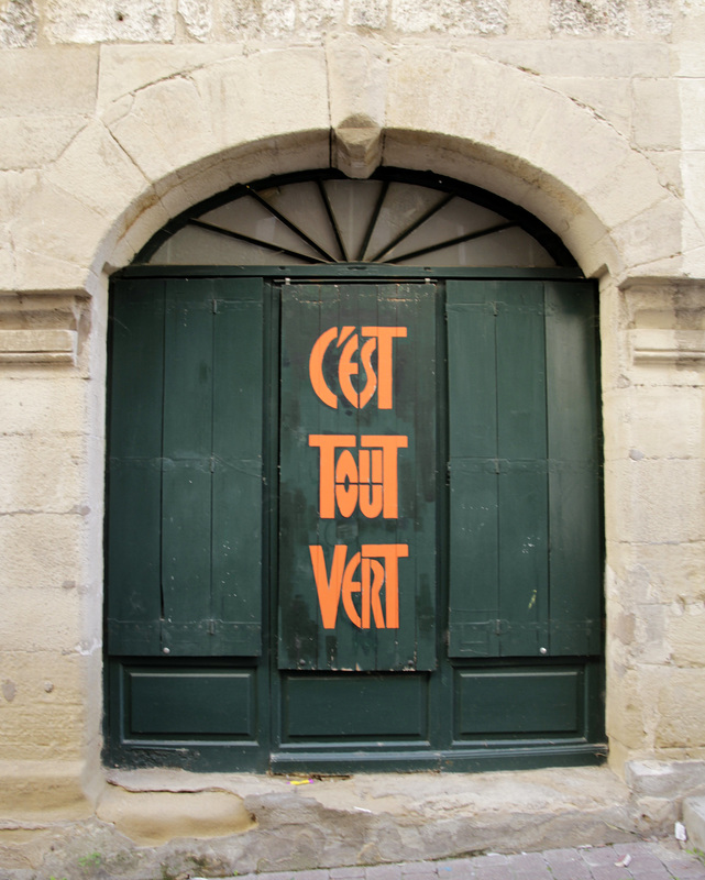 C'est tout vert....!