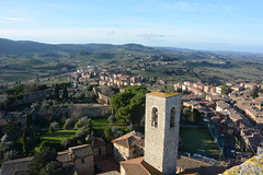 Italy, San Gimignano, Look from the Top of Torre Grossa to the North-West