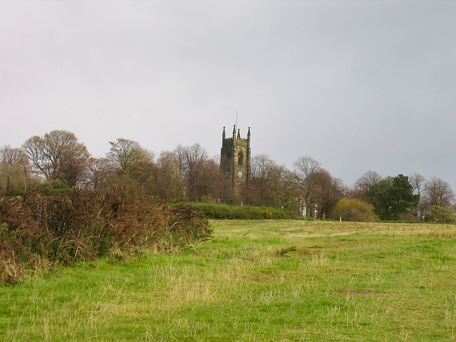 Church of St. Andrew at Netherton from Netherton Hill