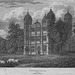 An engraving of Tixall Gatehouse Staffordshire from around 1813