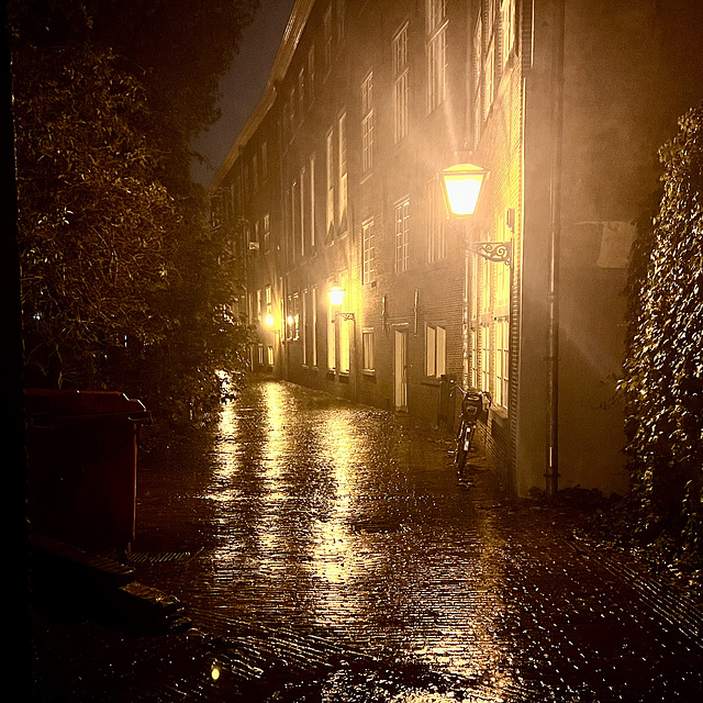 Rainy night in Leiden