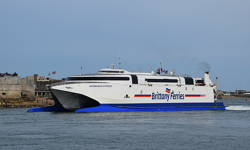 Normandie Express arriving at Portsmouth (2) - 5 June 2019