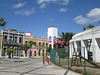 Restored buildings.