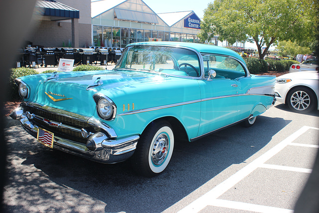 What a Beauty !  1957 Chevrolet  ( This beauty is just like my FIRST car, except the interior in mine had some black in it)                                                wow what memories !!