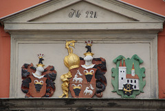 Wappen am Rathaus von Belgern