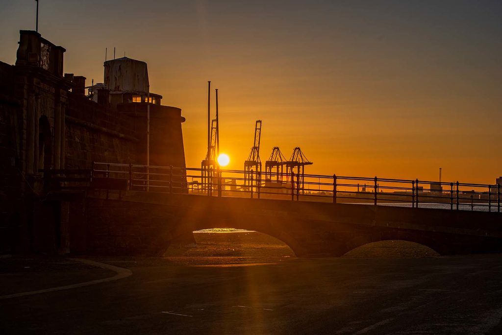 Perch Rock fort at dawn