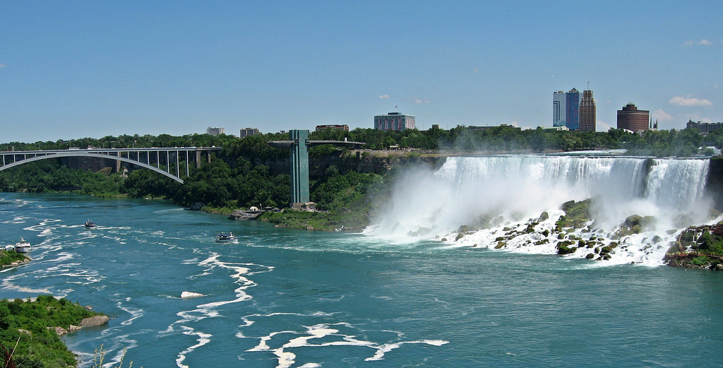 Rainbow Bridge and American Falls, Canada-USA