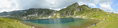 Bulgaria, The Kidney Lake in the Circus of "Seven Rila Lakes" and the Mount of Malak Kabul (2509m asl)